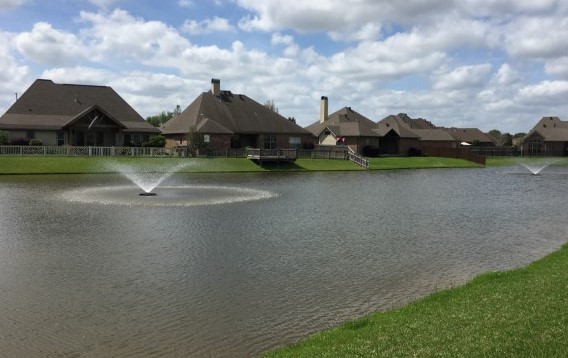 A positive external influence in Lafayette Parish is having a property with water frontage.
